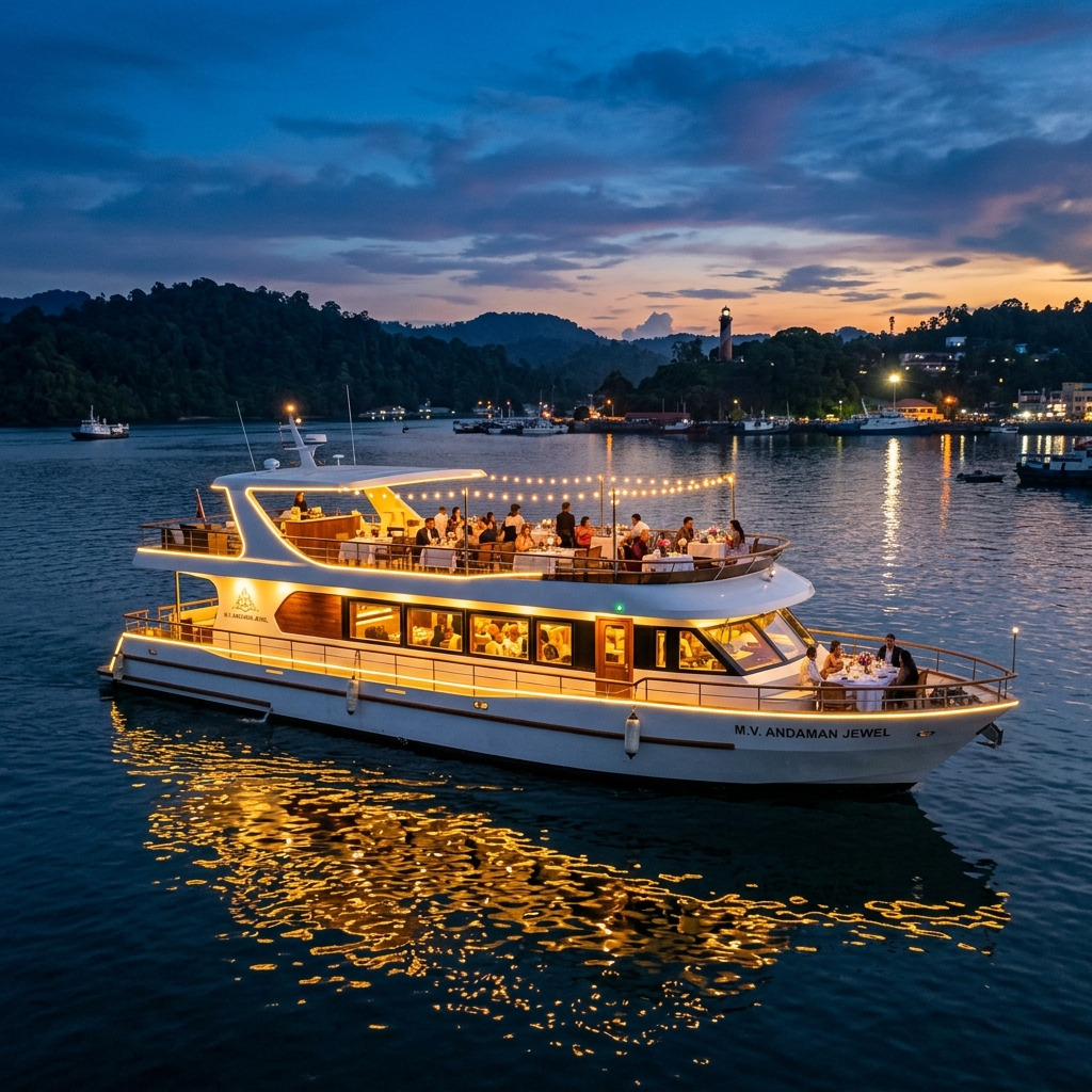 Dinner cruise at Port Blair
